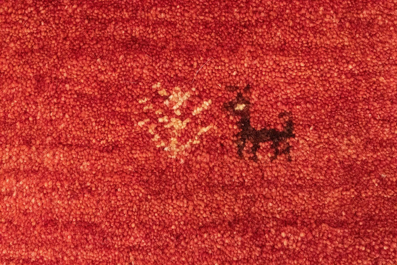 Gabbeh Teppich - Perser 143 x 100 cm - rot