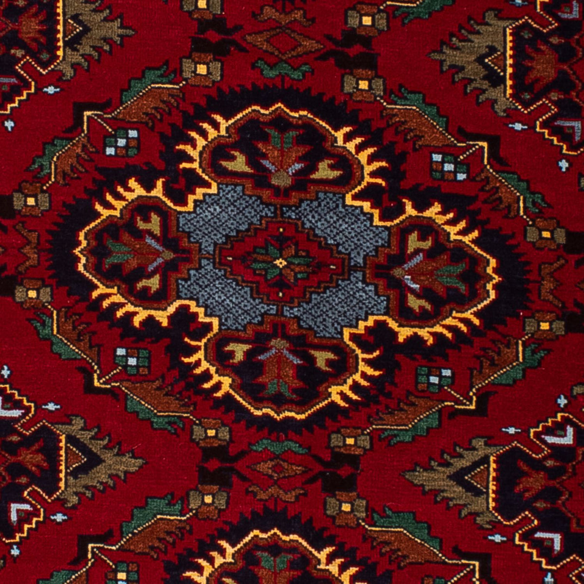 Afghan Teppich 145 x 93 cm - dunkelrot