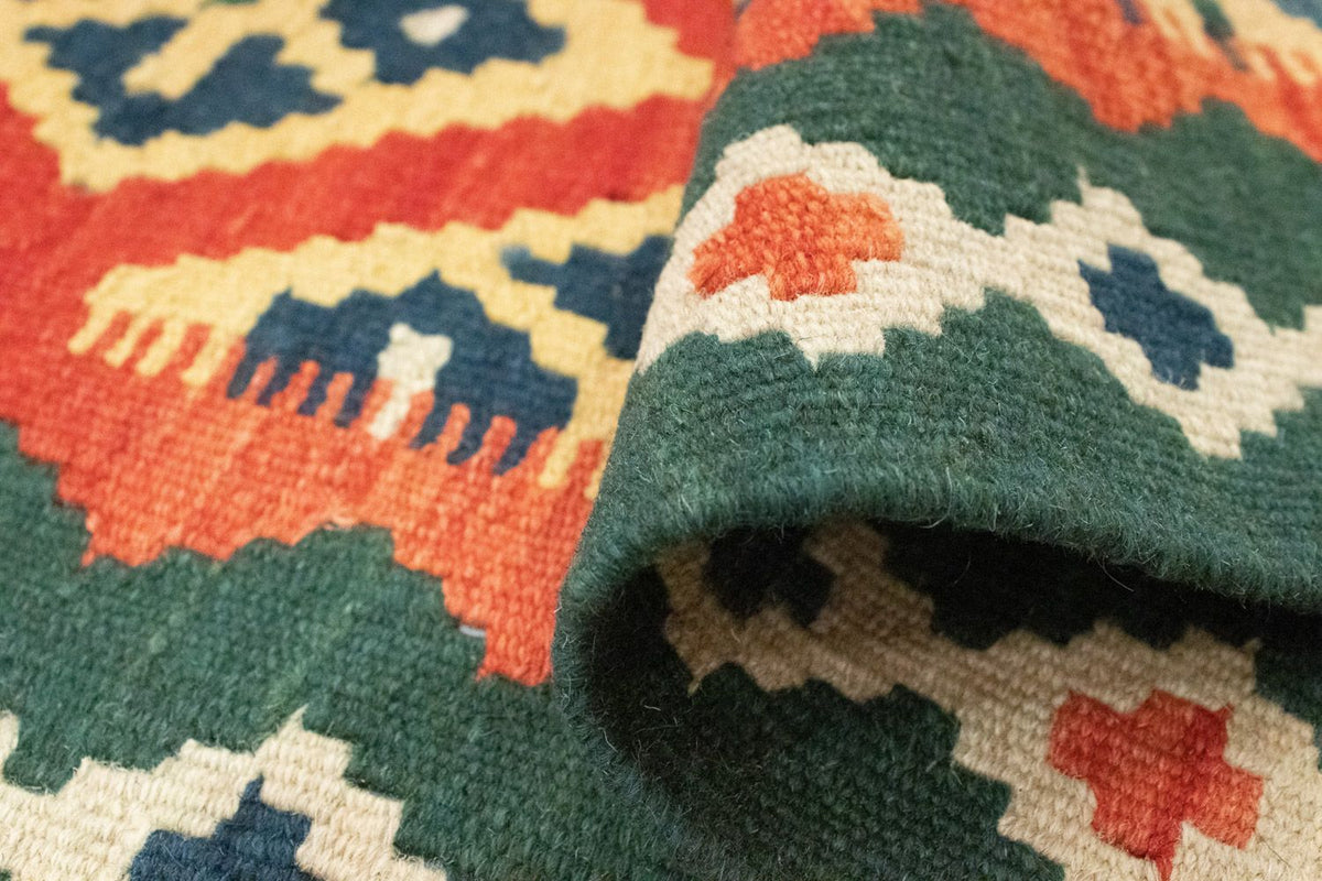 Kelim Teppich - Splash 202 x 61 cm - rot