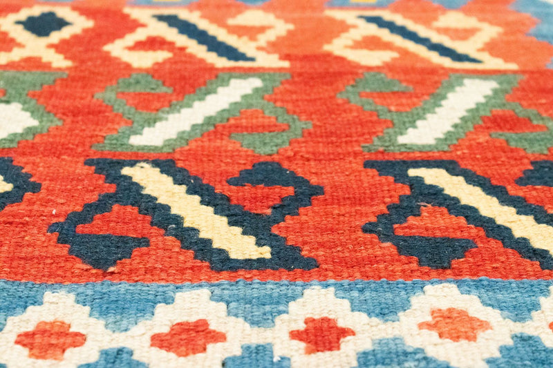 Kelim Teppich - Splash 203 x 65 cm - rot