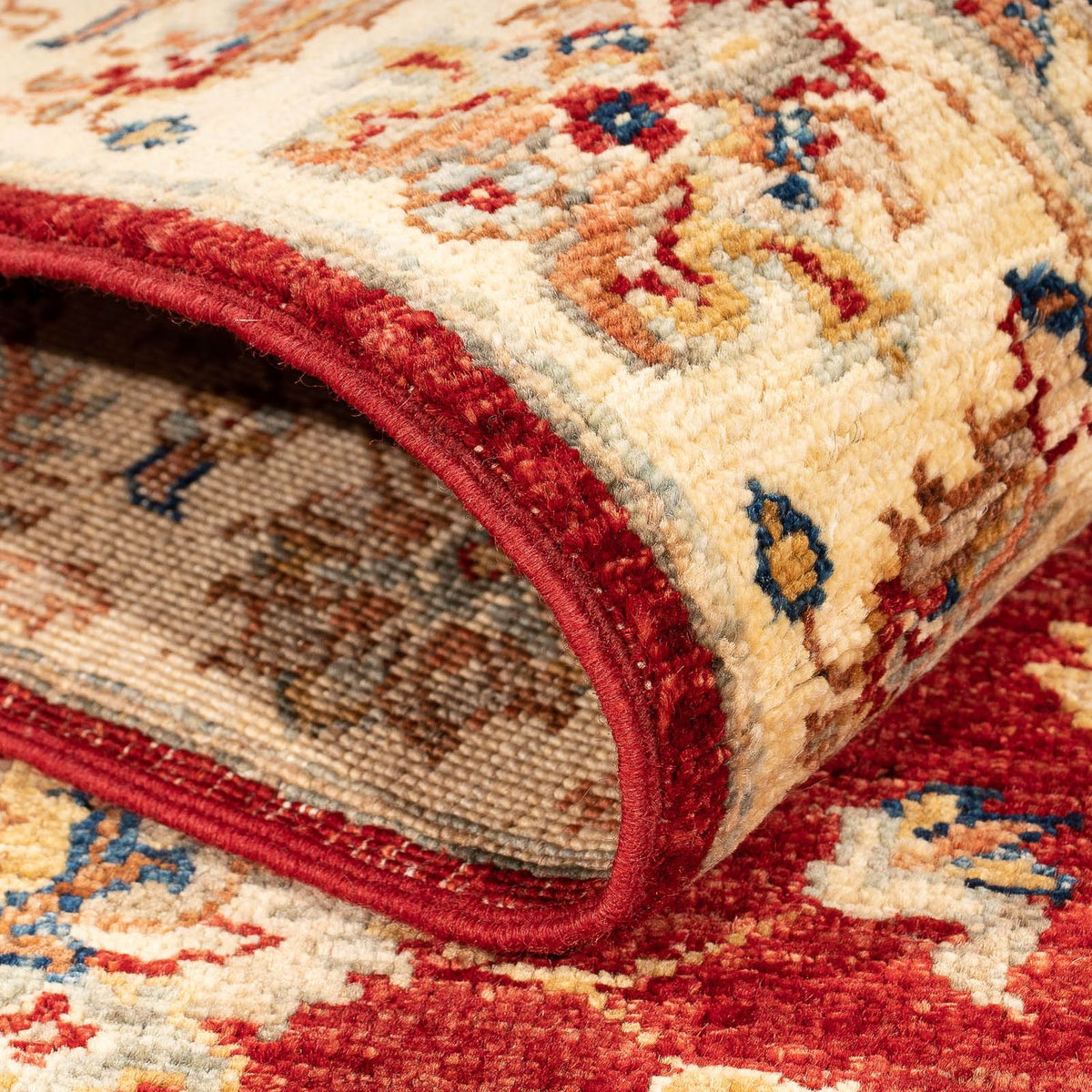 Ziegler Teppich 155 x 88 cm - dunkelrot