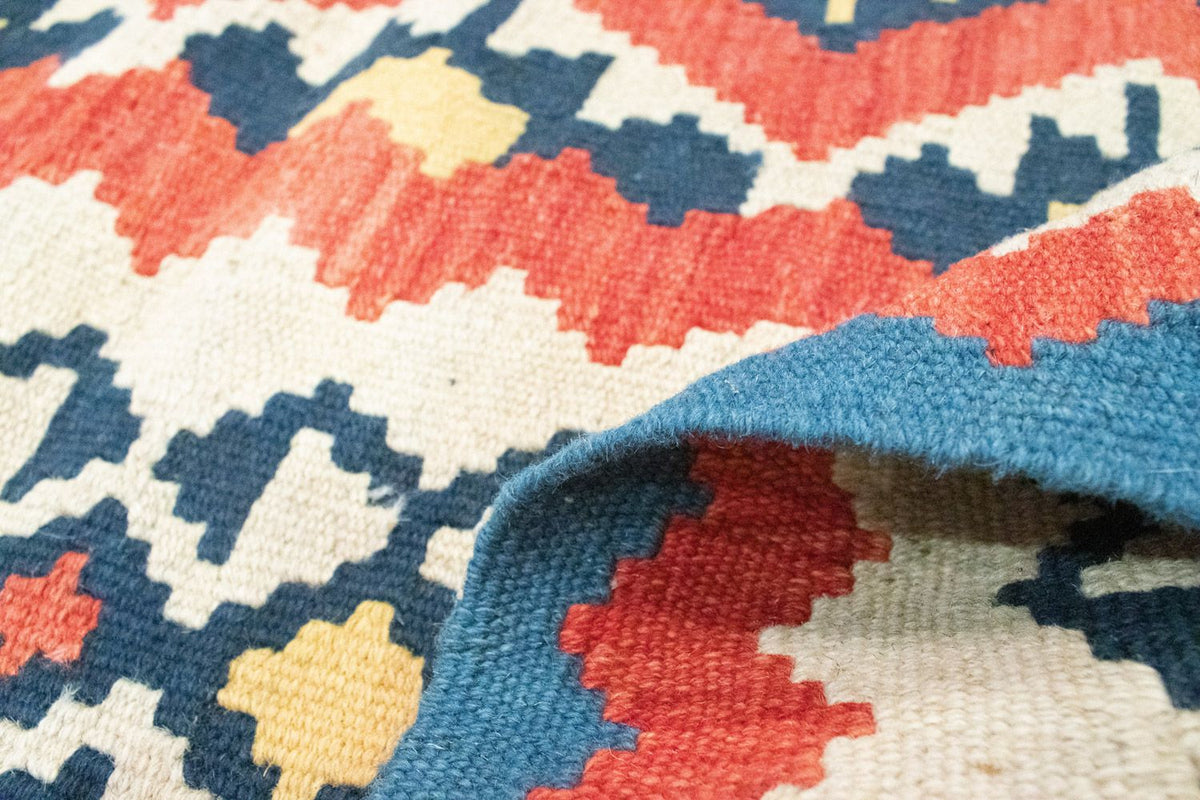 Kelim Teppich - Splash 174 x 128 cm - rot