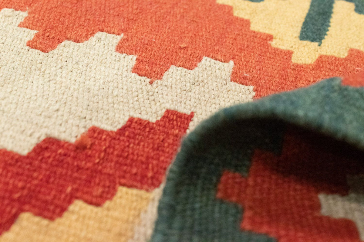 Kelim Teppich - Splash 184 x 120 cm - rot