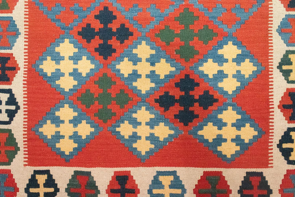 Kelim Teppich - Splash 180 x 120 cm - rot