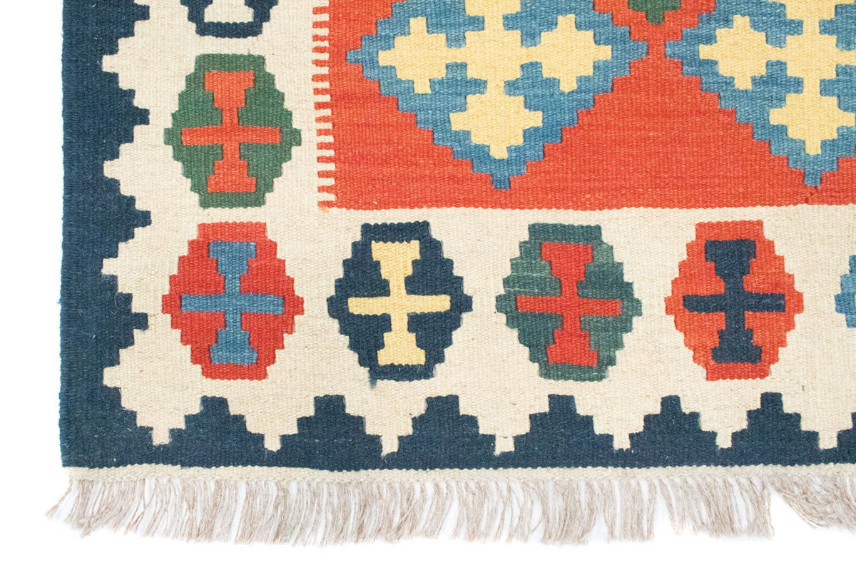 Kelim Teppich - Splash 180 x 120 cm - rot