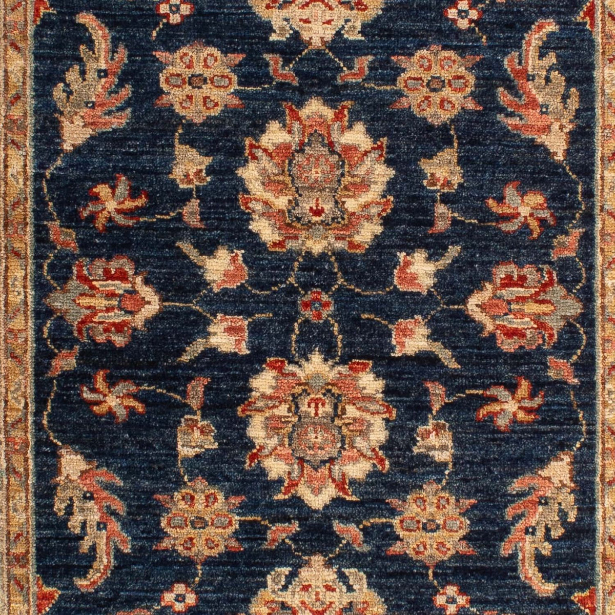 Ziegler Teppich 122 x 83 cm - dunkelblau