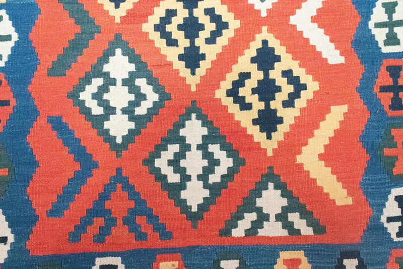 Kelim Teppich - Splash 181 x 126 cm - rot