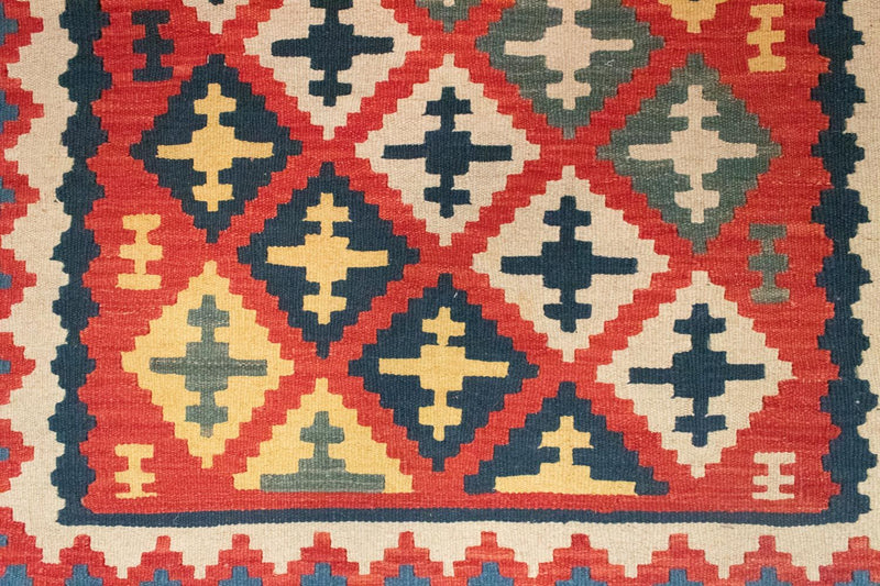 Kelim Teppich - Splash 150 x 102 cm - rot
