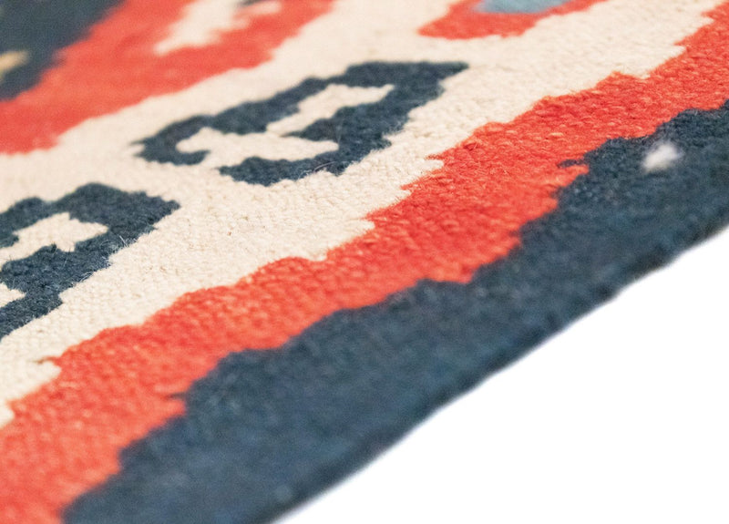 Kelim Teppich - Splash 153 x 103 cm - rot