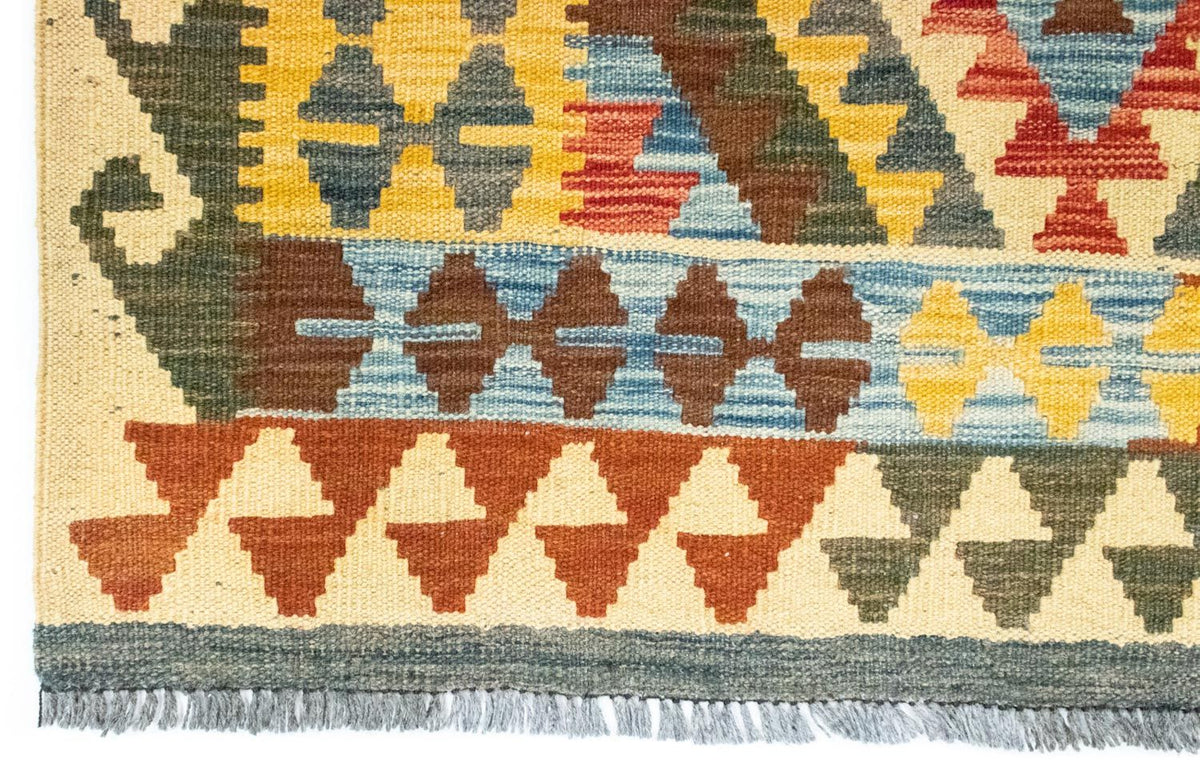 Kelim Teppich - Splash 204 x 103 cm - mehrfarbig