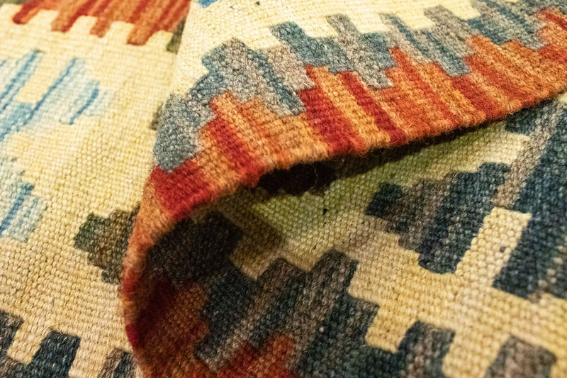 Kelim Teppich - Splash 204 x 97 cm - mehrfarbig