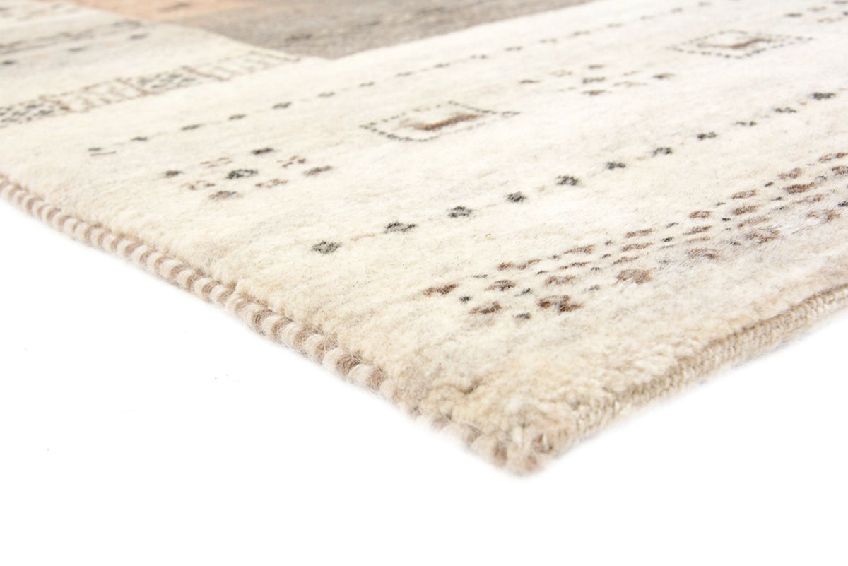 Gabbeh Teppich - Loribaft Indus - 201 x 140 cm - dunkelbeige