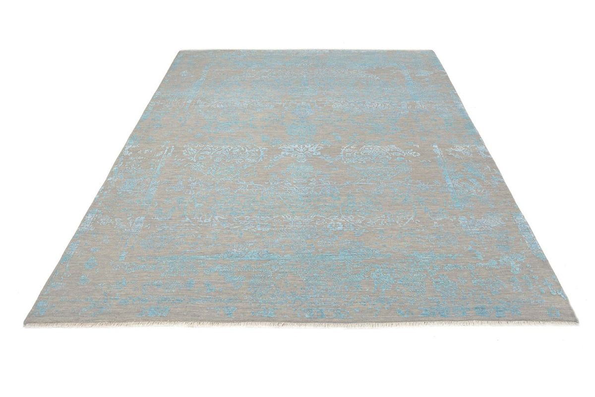 Designer Teppich - 401 x 307 cm - hellblau