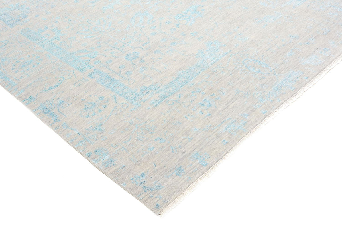 Designer Teppich quadratisch  - 301 x 301 cm - hellblau