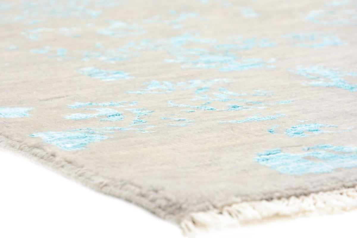 Designer Teppich quadratisch  - 308 x 303 cm - hellblau