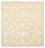 Orientteppich quadratisch - 206 x 205 cm - hellbeige