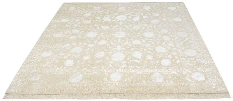 Orientteppich quadratisch  - 206 x 205 cm - hellbeige