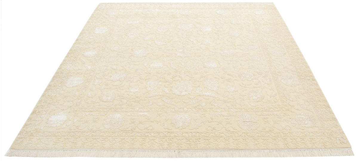 Orientteppich quadratisch  - 204 x 202 cm - hellbeige