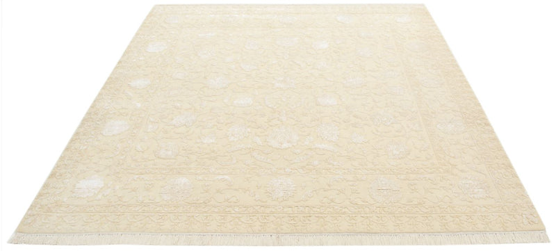 Orientteppich quadratisch  - 204 x 202 cm - hellbeige