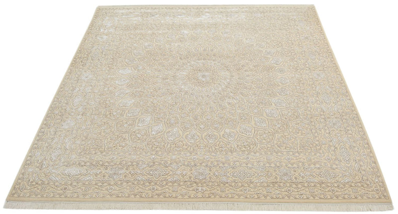 Orientteppich quadratisch  - 246 x 245 cm - dunkelbeige