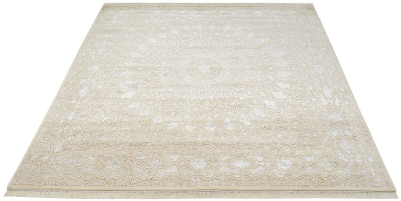 Orientteppich quadratisch  - 246 x 245 cm - dunkelbeige