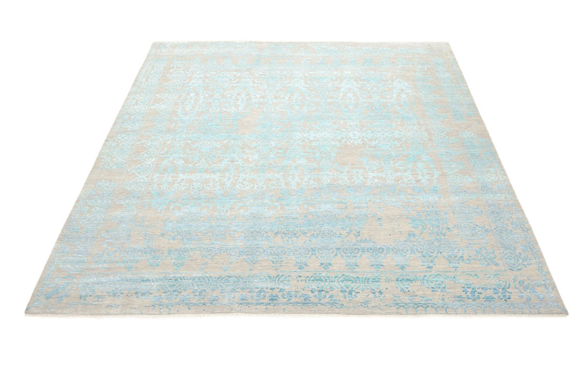 Designer Teppich quadratisch  - 309 x 301 cm - hellblau