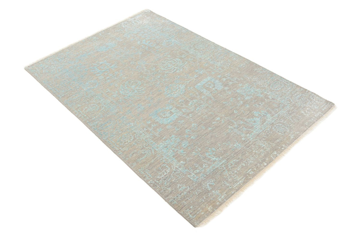 Designer Teppich - 154 x 101 cm - hellbeige