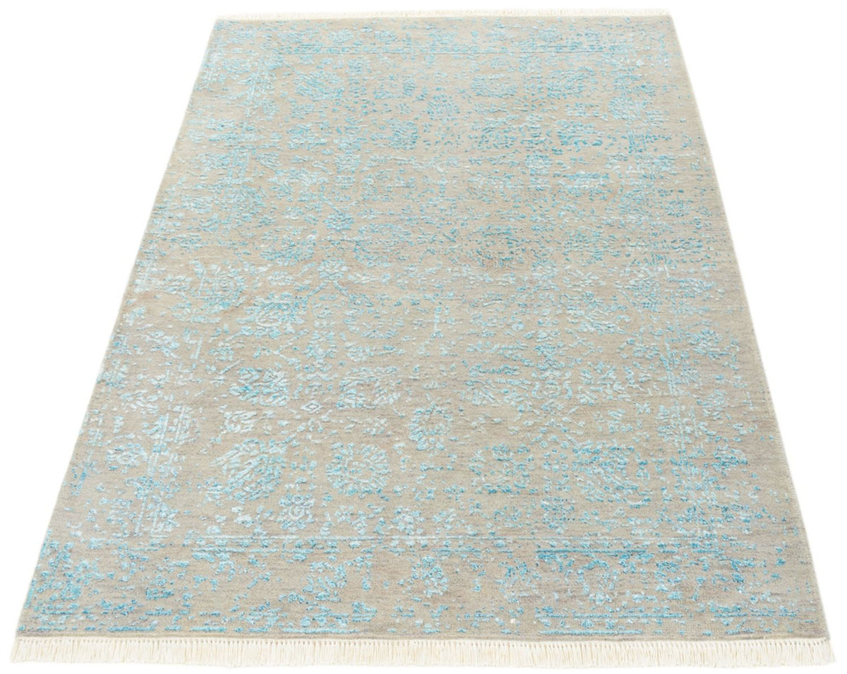 Designer Teppich - 151 x 102 cm - grau
