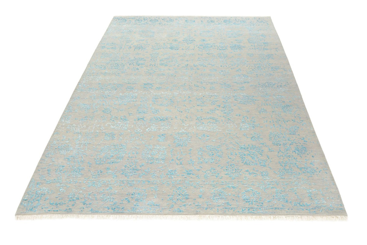 Designer Teppich - 181 x 122 cm - hellgrau