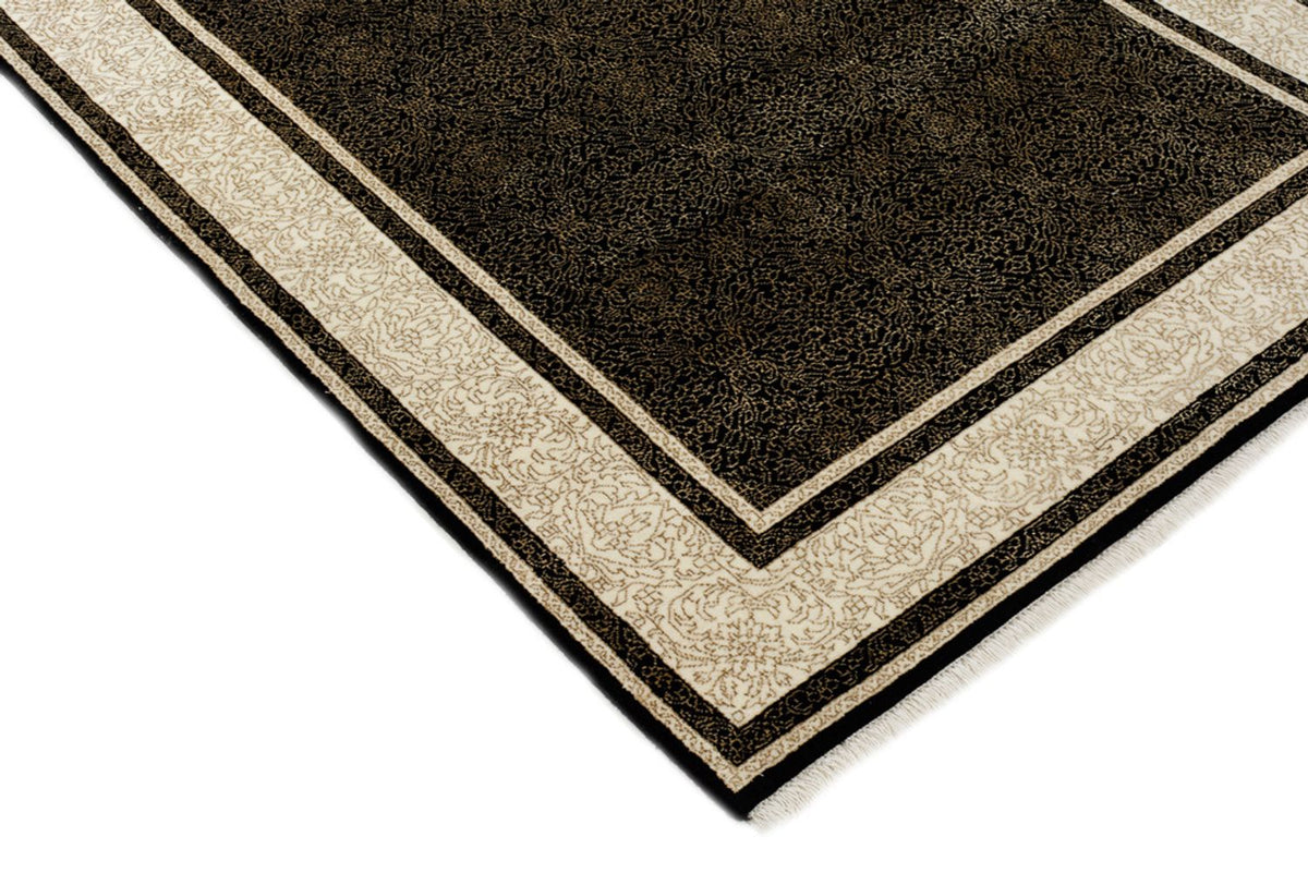 Designer Teppich - 181 x 123 cm - dunkelbeige