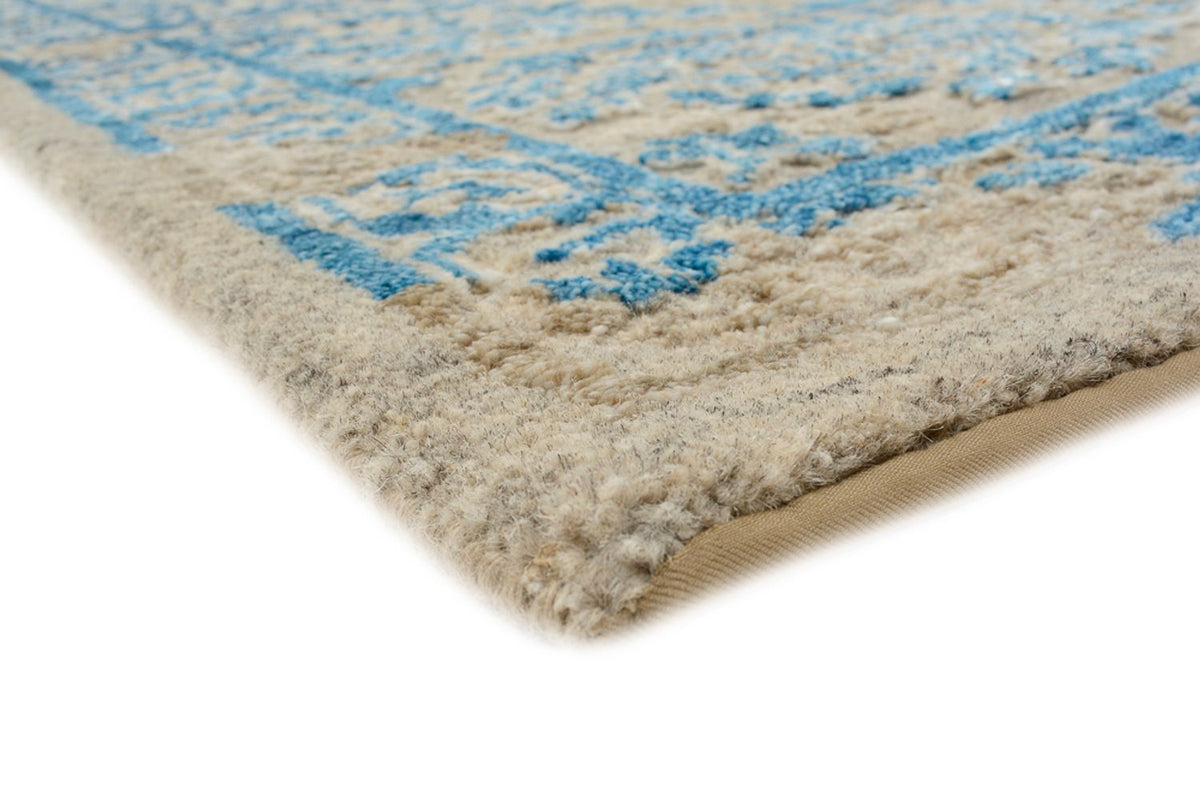 Designer Teppich - 243 x 174 cm - hellblau