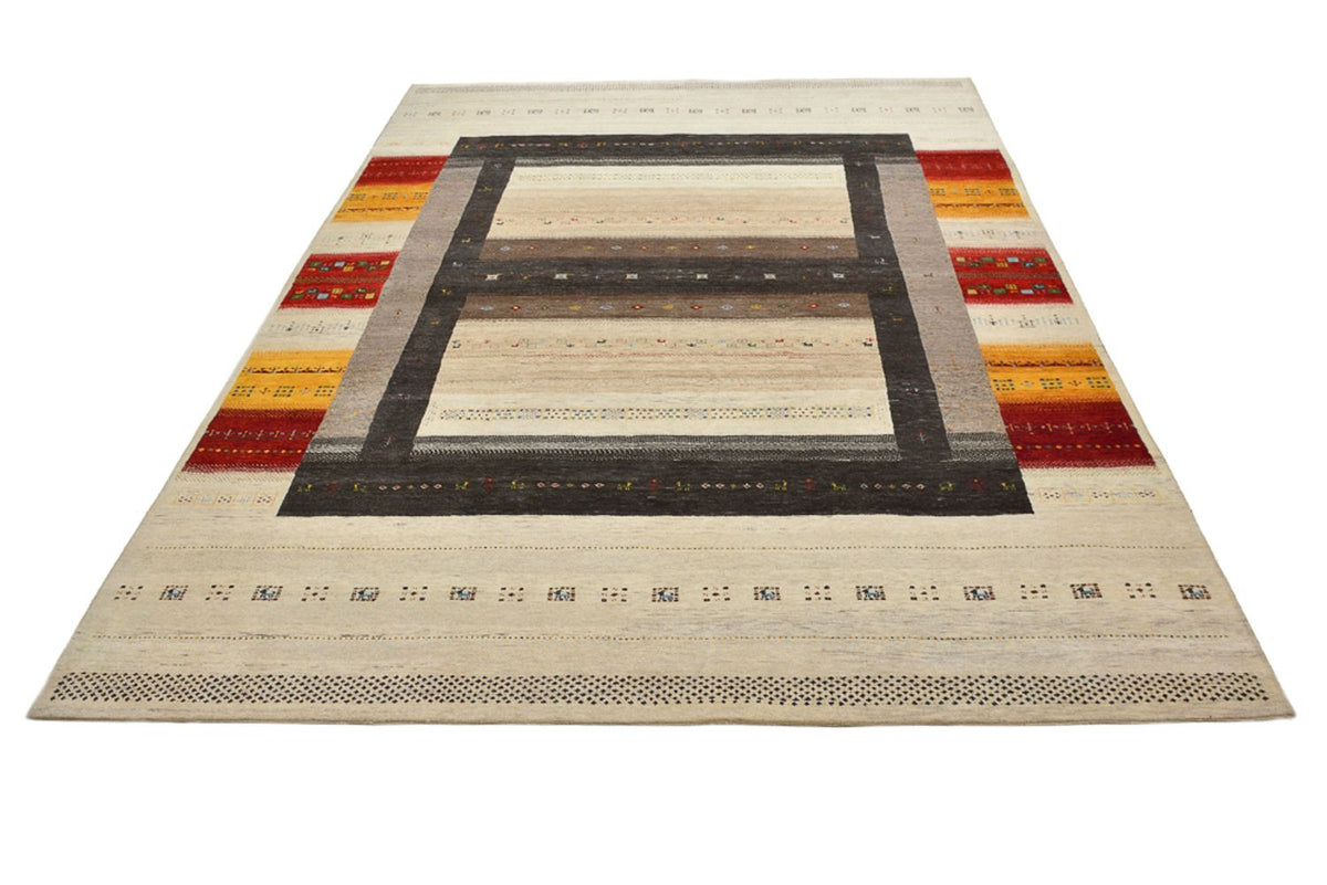 Gabbeh Teppich - Loribaft Indus - 347 x 254 cm - hellbeige