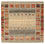 Gabbeh Teppich - Loribaft Indus quadratisch - 156 x 152 cm - dunkelbeige