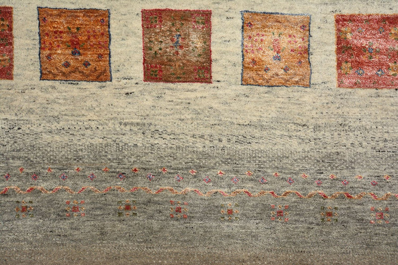 Gabbeh Teppich - Loribaft Indus - 205 x 157 cm - dunkelbeige