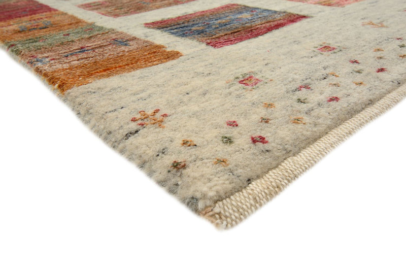 Gabbeh Teppich - Loribaft Indus - 205 x 154 cm - dunkelbeige