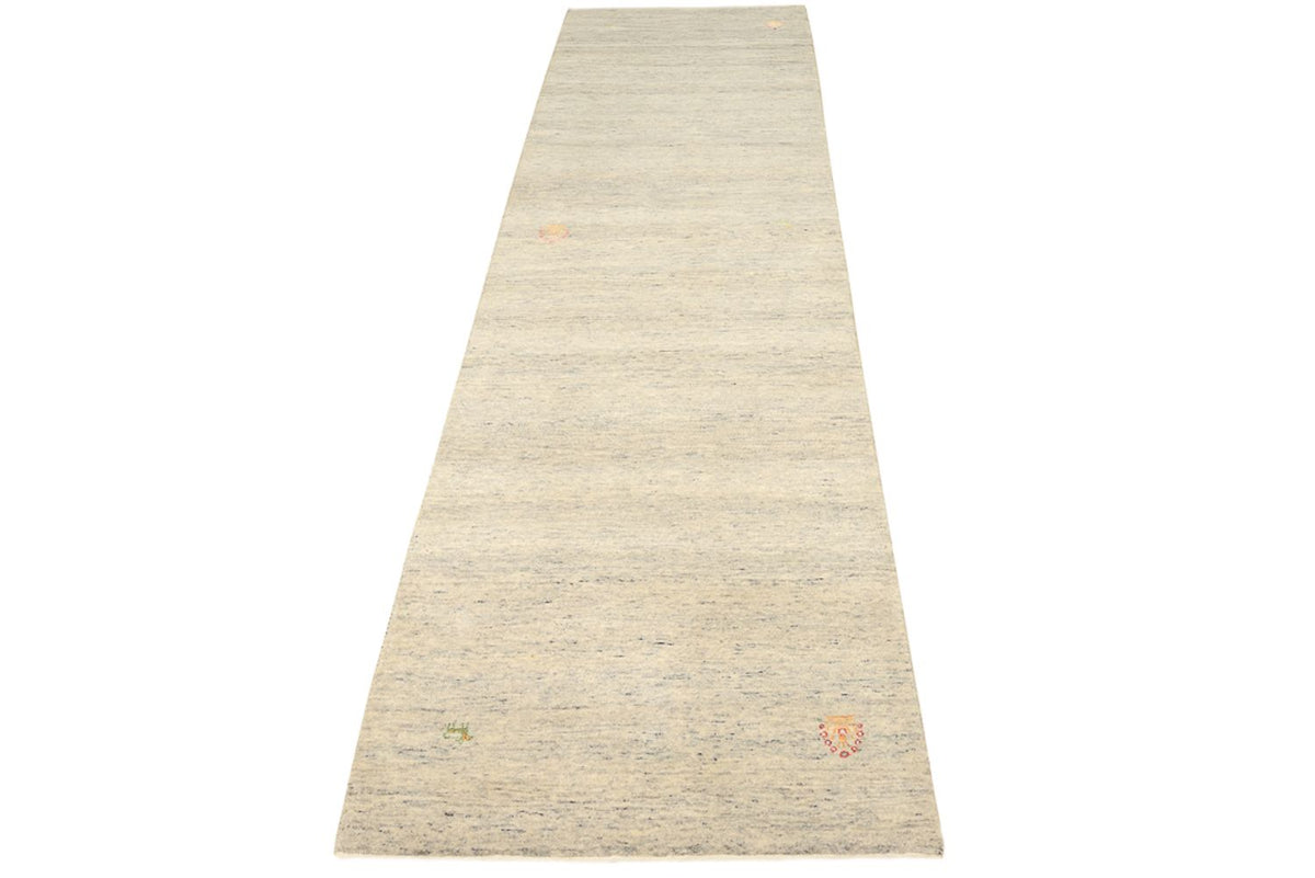 Läufer Gabbeh - Loribaft Indus - 295 x 80 cm - dunkelbeige