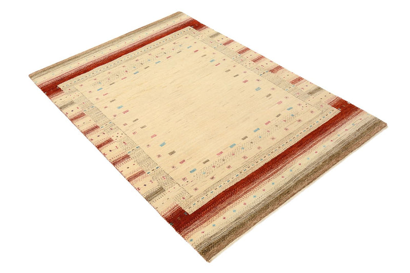 Gabbeh Teppich - Loribaft Indus - 152 x 106 cm - hellbeige