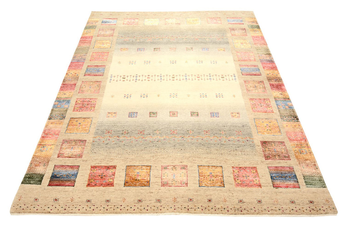 Gabbeh Teppich - Loribaft Indus - 204 x 156 cm - mehrfarbig