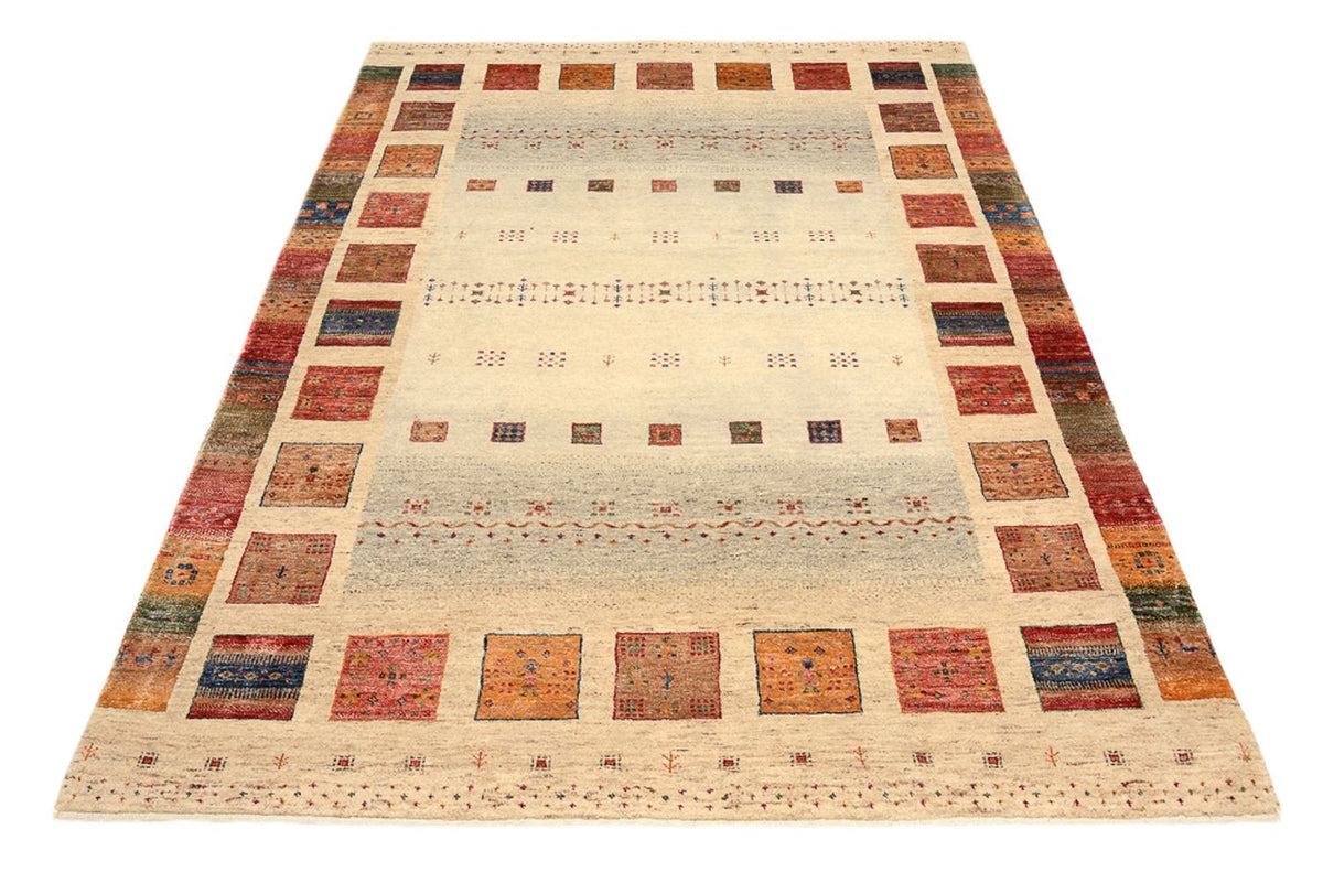 Gabbeh Teppich - Loribaft Indus - 207 x 148 cm - mehrfarbig