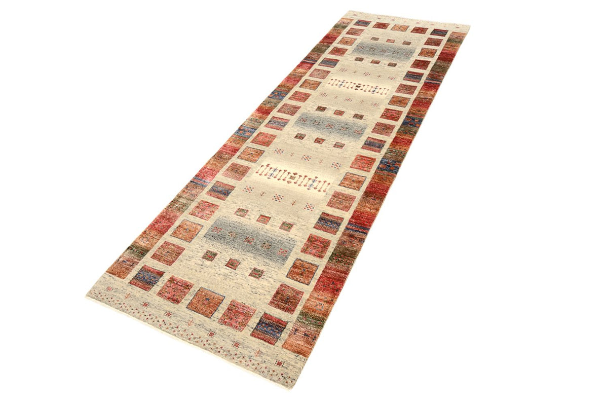 Läufer Gabbeh - Loribaft Indus - 247 x 82 cm - mehrfarbig