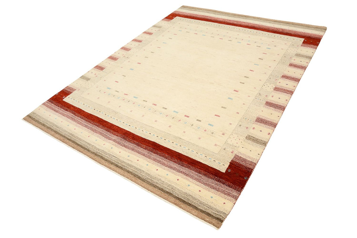 Gabbeh Teppich - Loribaft Indus - 238 x 174 cm - hellbeige