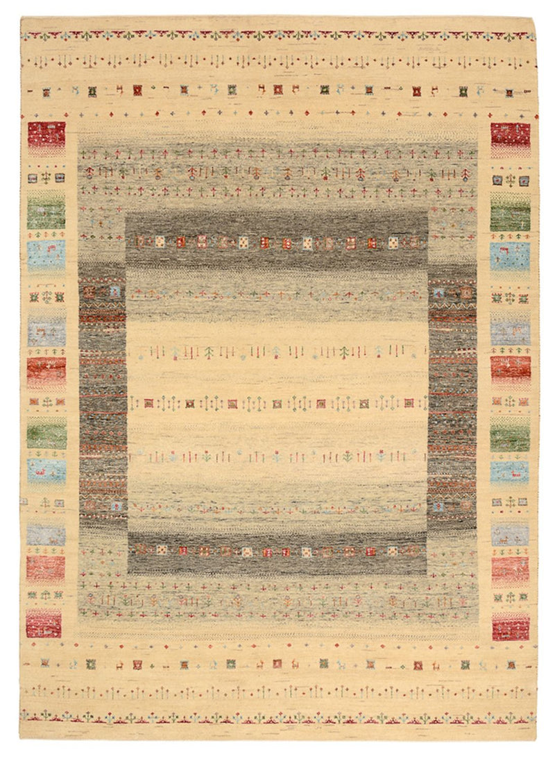 Gabbeh Teppich - Loribaft Indus - 243 x 171 cm - mehrfarbig