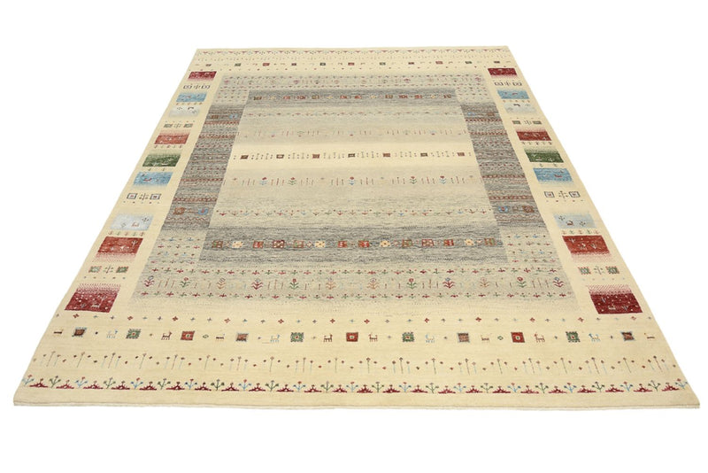 Gabbeh Teppich - Loribaft Indus - 252 x 203 cm - mehrfarbig