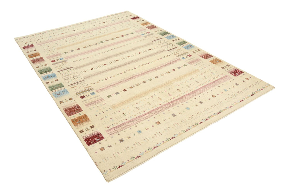 Gabbeh Teppich - Loribaft Indus - 246 x 171 cm - mehrfarbig