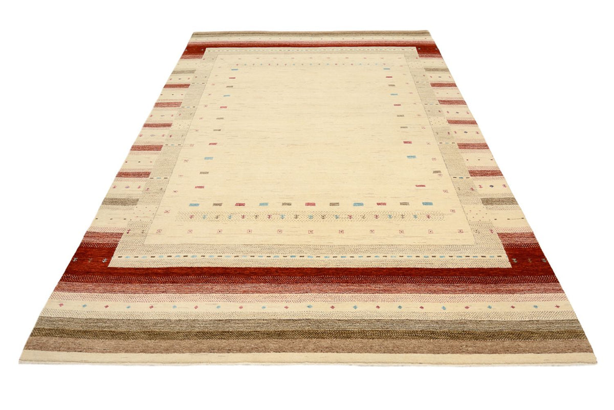 Gabbeh Teppich - Loribaft Indus - 296 x 203 cm - hellbeige
