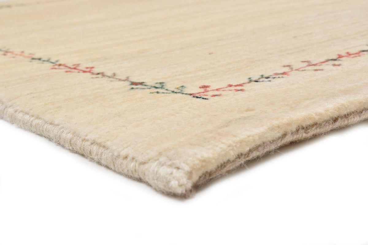 Gabbeh Teppich - Loribaft Perser 93 x 64 cm - natur