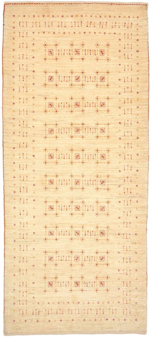 Gabbeh Teppich - Loribaft Perser 201 x 88 cm - natur