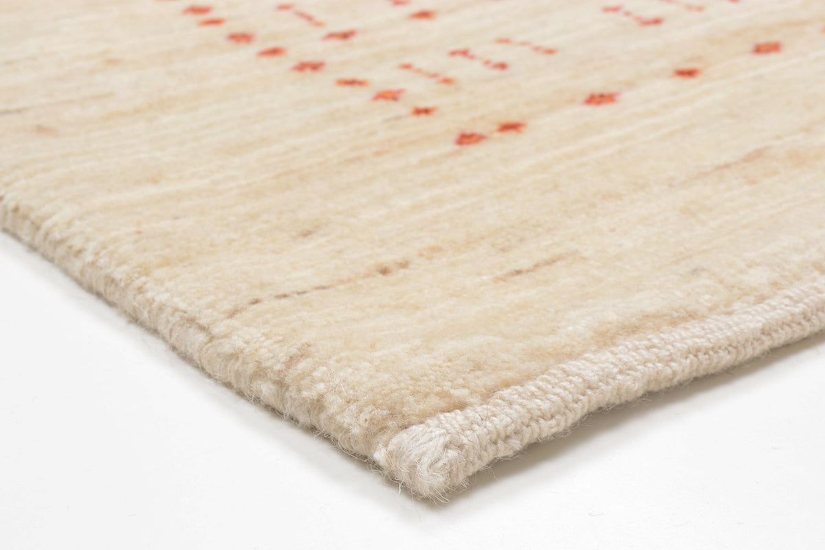 Gabbeh Teppich - Loribaft Perser 201 x 119 cm - beige