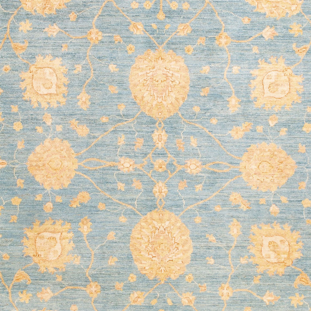 Ziegler Teppich - 343 x 248 cm - hellblau
