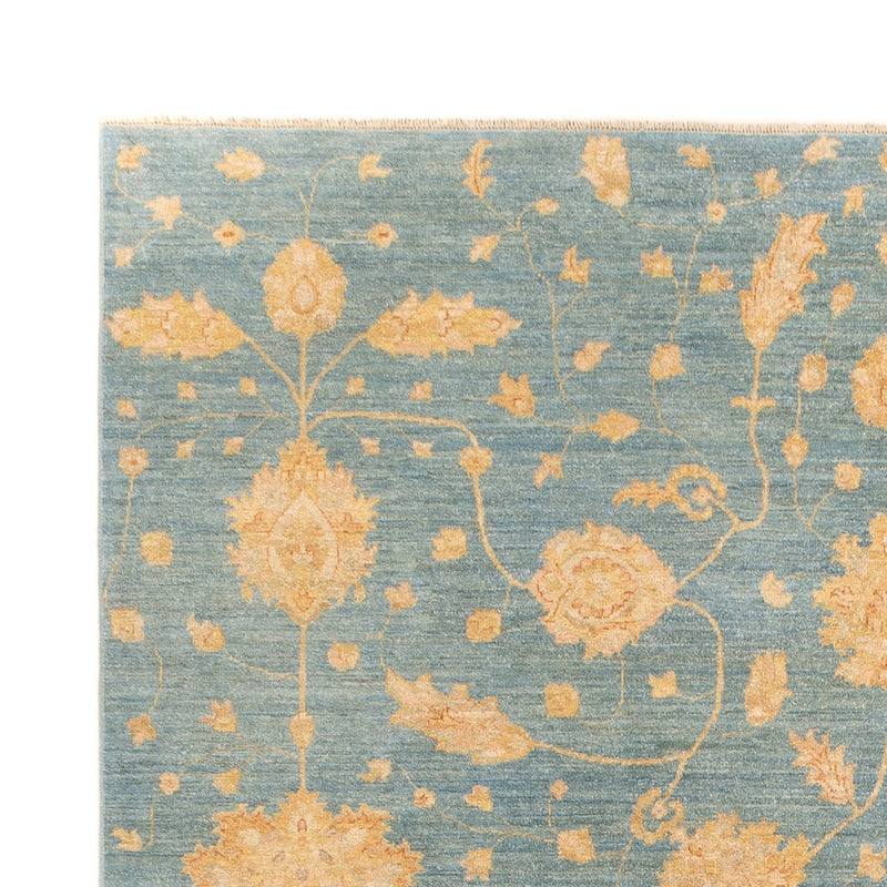 Ziegler Teppich - 348 x 252 cm - seeblau